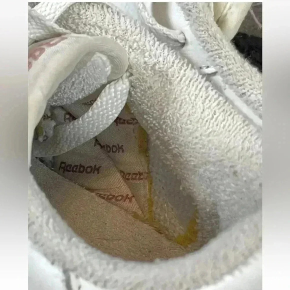 MENS 6.5 Woman’s 8 REEBOK CLUB C 85 'CHALK PAPERWHITE' PINK LEATHER LOW - Picture 11 of 15